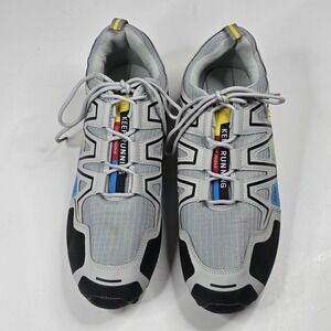 Keep Running Speed 3 Trail Running Shoes Mens 12 EU 46 Gray Yellow Blue Lugs 46